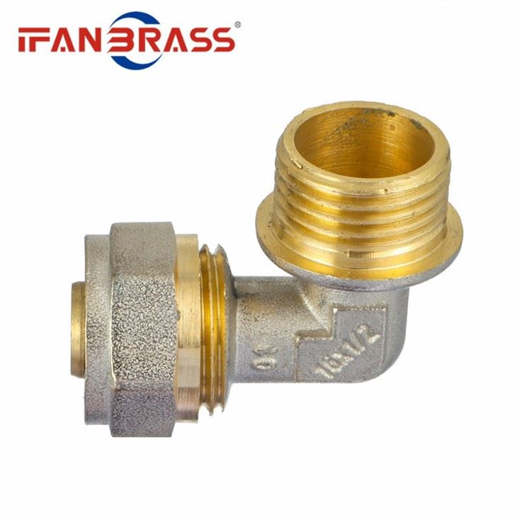Elbow Brass Compression Fitting