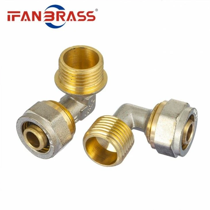 Female Elbow Brass Compression Fitting