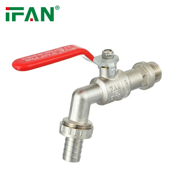 IFANPlus Red Long Handle Brass Tap