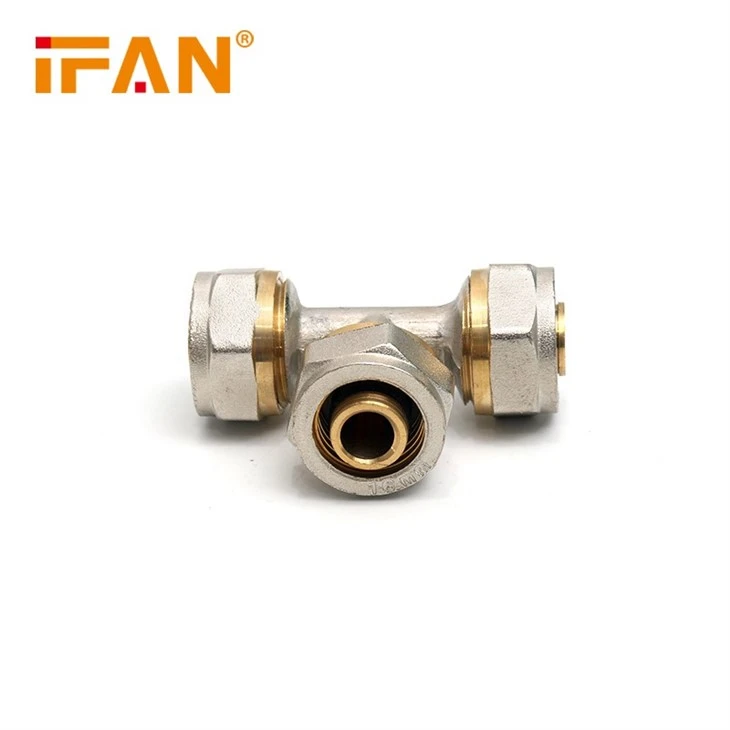 Brass Conpression PEX Tee Fittings (2)